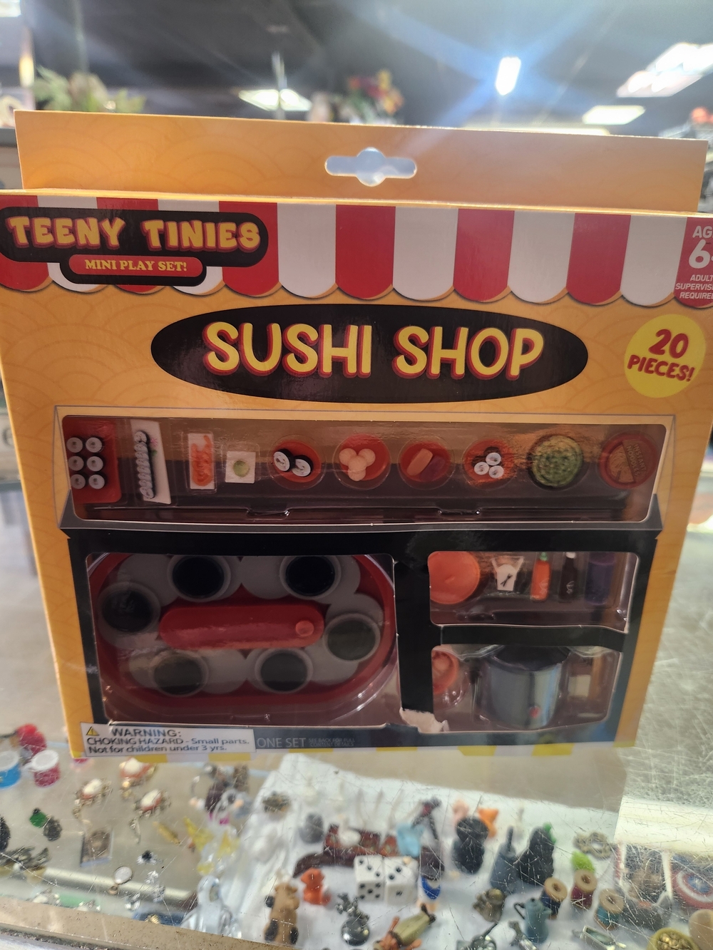 Sushi Shop Mini Play Set - Yellow/Red